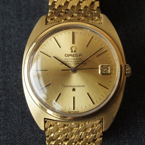 vintage gold omega watch|vintage omega solid gold watch.